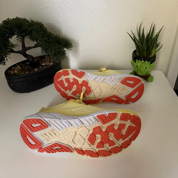 Hoka Yellow and Red Athletic Shoes - Picture 3 of 3